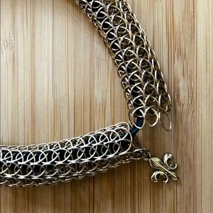 CLUB MONACO gold tone cage stretch bracelet